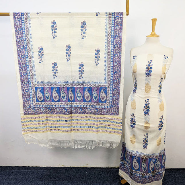 Jamawar Style Lawn with Paka Sitara Work 2PC Unstitched