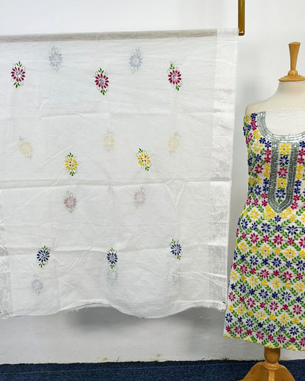 Jamawar Style Lawn with Paka Sitara Work 2PC Unstitched