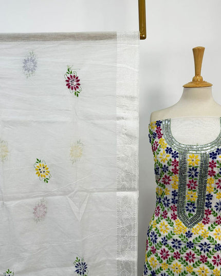 Jamawar Style Lawn with Paka Sitara Work 2PC Unstitched