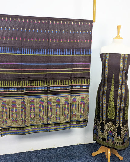 Fancy Digital Printed Lawn With Banarasi Work
