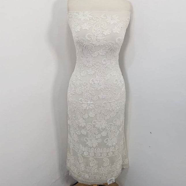 Pure China Crinkle with Chikankari & Shadow Work 2PC (Dyeable in All Colors)