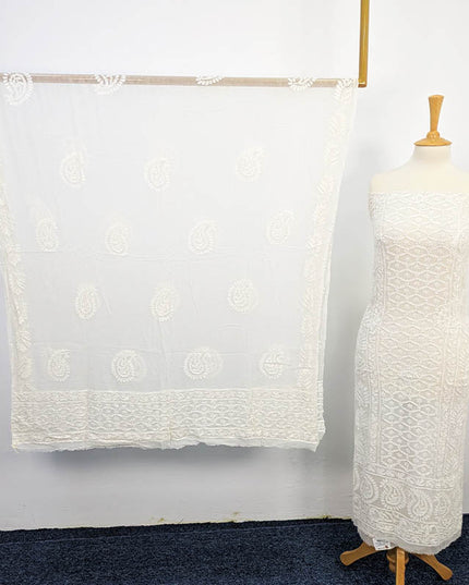 Handmade Dyeable Pure China Crinkle 2 pc Unstitched