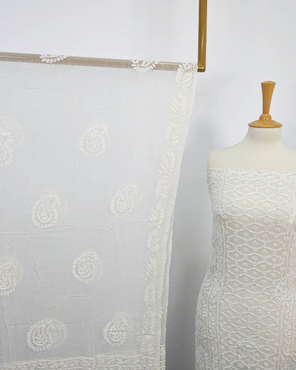 Handmade Dyeable Pure China Crinkle 2 pc Unstitched