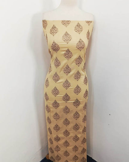 Fancy Linen Boti Satara Jaal Work 2PC Unstitched