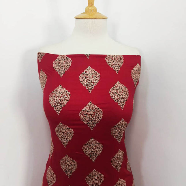 Fancy Linen Boti Satara Jaal Work 2PC Unstitched