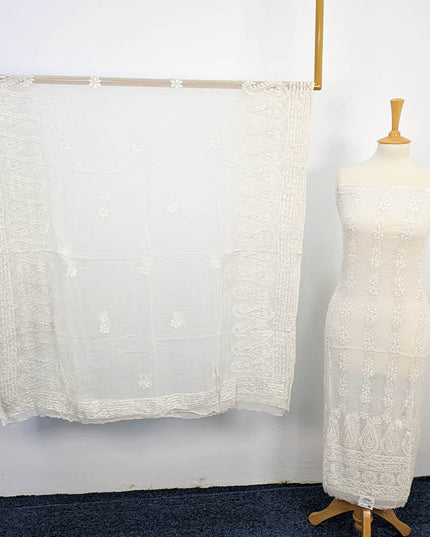 Handmade Dyeable Pure China Crinkle 2 pc Unstitched