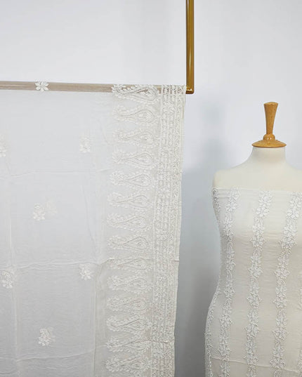 Handmade Dyeable Pure China Crinkle 2 pc Unstitched