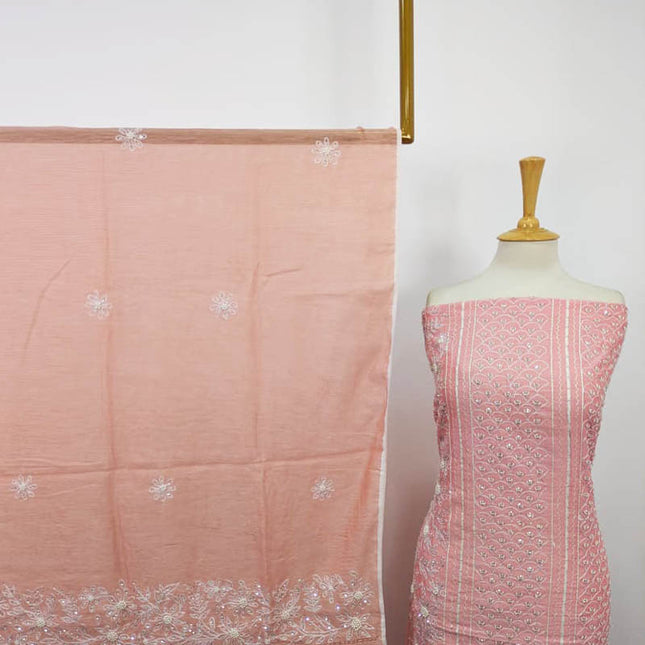 Fancy Paper Cotton Tarkashi Arphair with Sitara Moti Work 2PC Unstitched