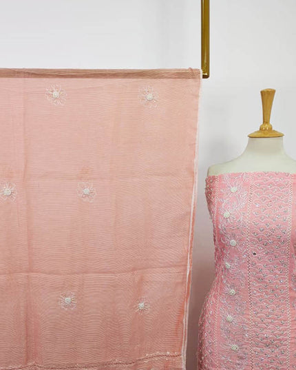 Paper Cotton Tarkashi Arphair with Sitara Moti Work 2PC Unstitched