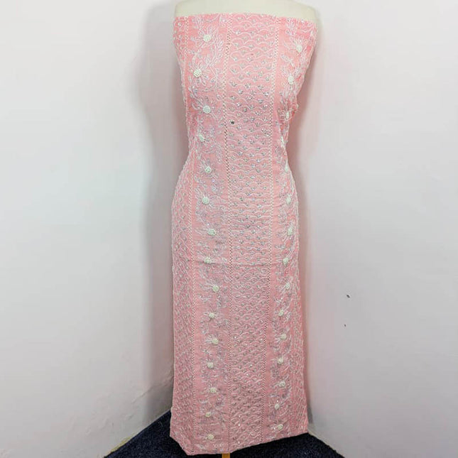 Paper Cotton Tarkashi Arphair with Sitara Moti Work 2PC Unstitched