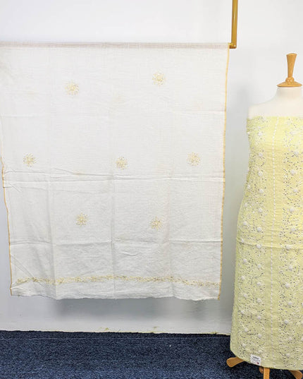 Handmade Tarkashi  Pearl Work 2 PC Unstitched