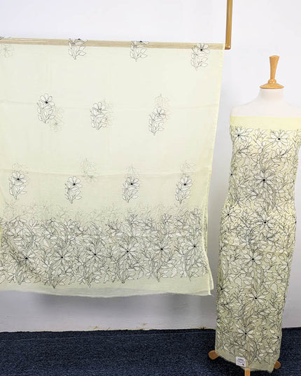 Handmade Embroidered Khaadi Net 2 pc Unstitched