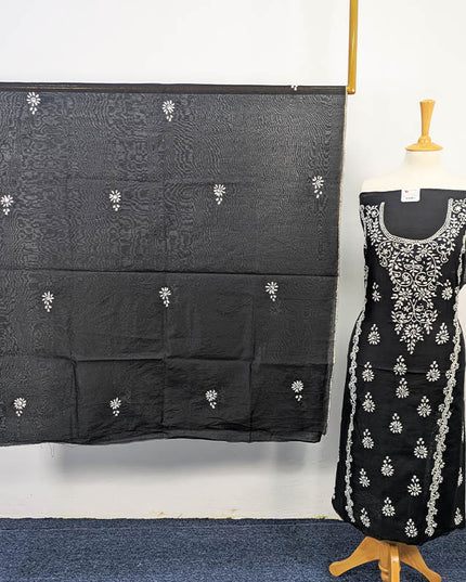 Handmade Kacha Pakka Tanka and Tarkashi Work 2 PC Unstitched