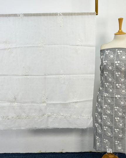 Paper Cotton with Pakka Sheesha Work 2PC Unstitched