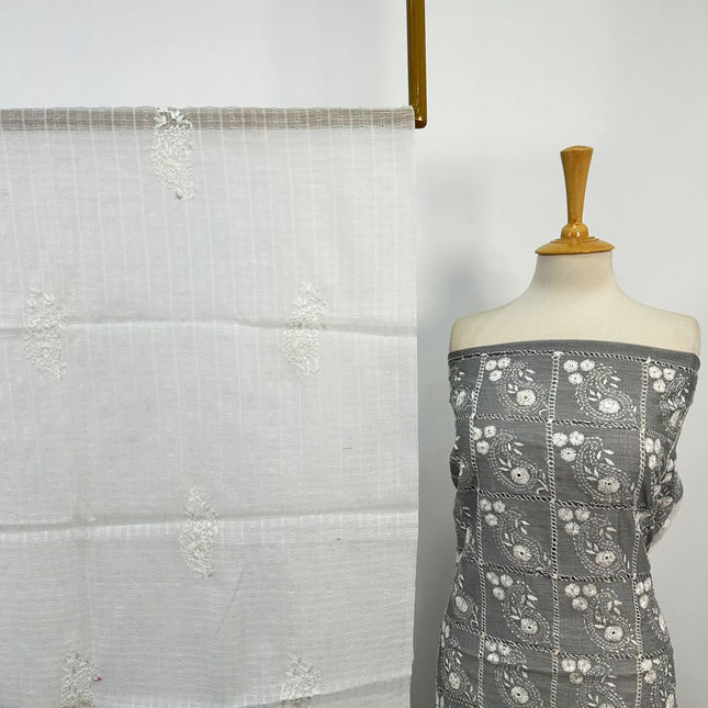 Paper Cotton with Pakka Sheesha Work 2PC Unstitched