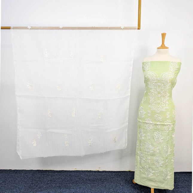 Handmade Kacha Pakka Tanka Work 2PC Unstitched