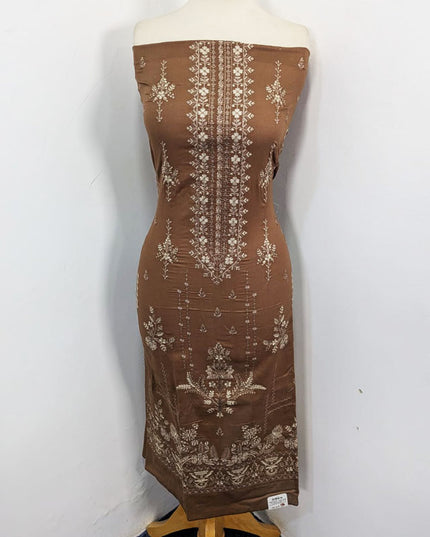 Embroidered + Printed Lawn with Chiffon Dupatta 3PC Unstitched