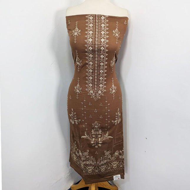 Embroidered + Printed Lawn with Chiffon Dupatta 3PC Unstitched