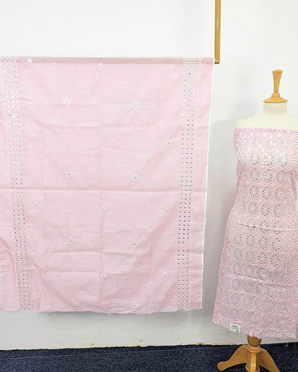 Embroidered Sitara Work Paper Cotton  2PC Unstitched