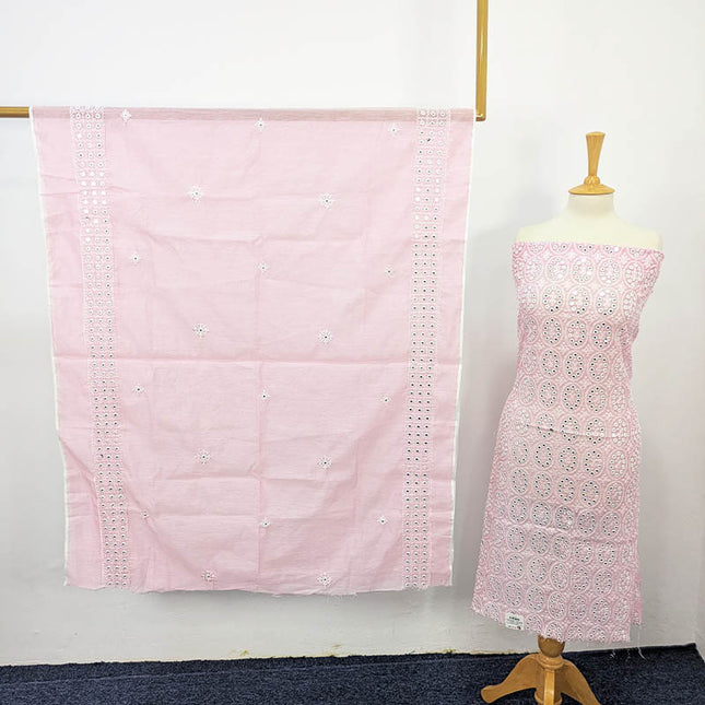 Embroidered Sitara Work Paper Cotton  2PC Unstitched
