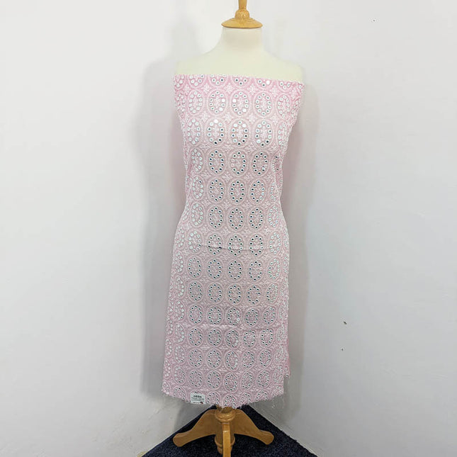 Embroidered Sitara Work Paper Cotton  2PC Unstitched