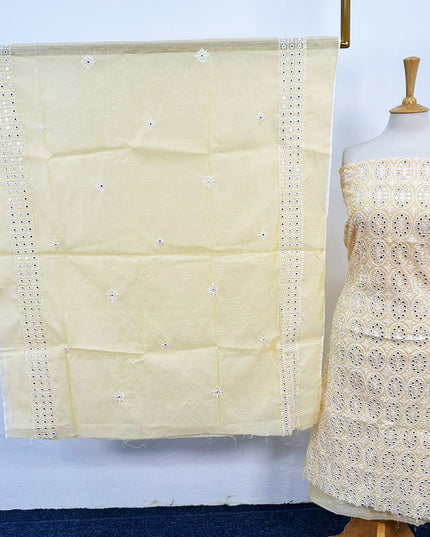 Paper Cotton with Machiny Style Work 2PC Unstitched