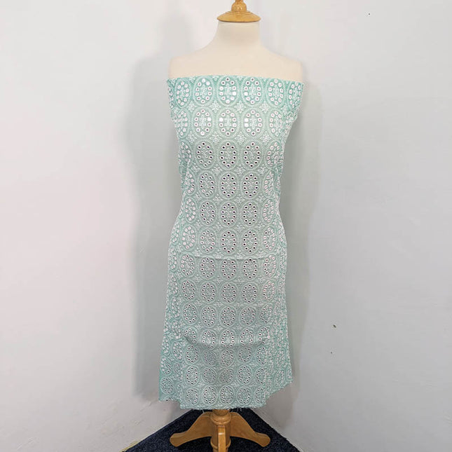 Embroidered Sitara Work Paper Cotton  2PC Unstitched