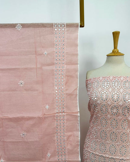 Paper Cotton with Machiny Style Work 2PC Unstitched