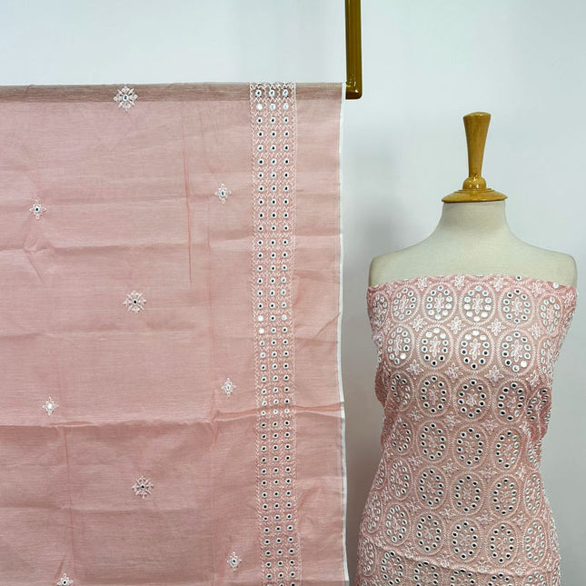 Paper Cotton with Machiny Style Work 2PC Unstitched