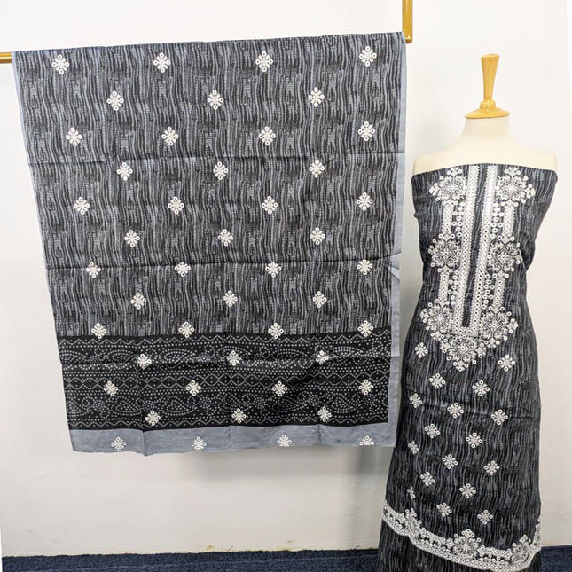 Paper Cotton with Embroidered Work 2PC Unstitched