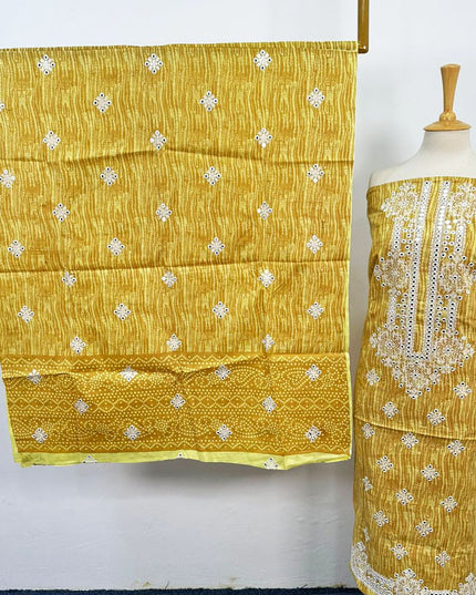 Paper Cotton with Embroidered Work 2PC Unstitched