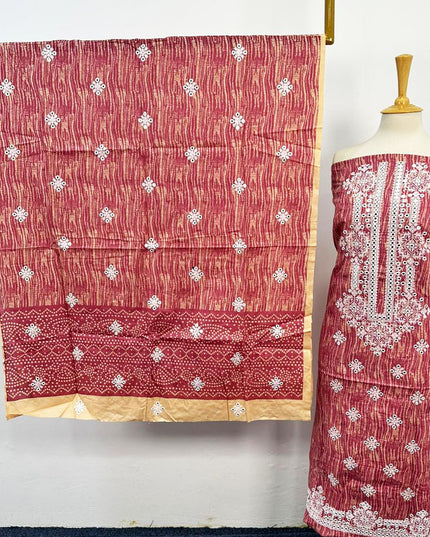 Paper Cotton with Embroidered Work 2PC Unstitched