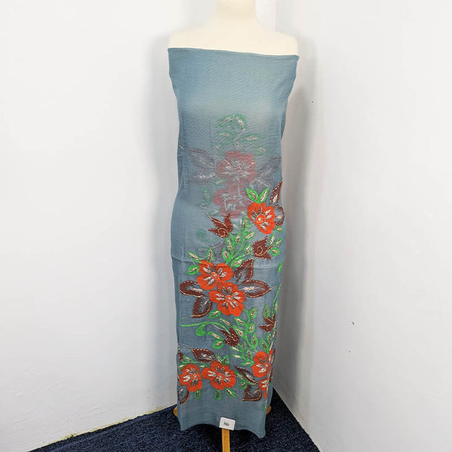 Handmade Khaadi Net With Paint , Gotta Work 2PC Unstitched