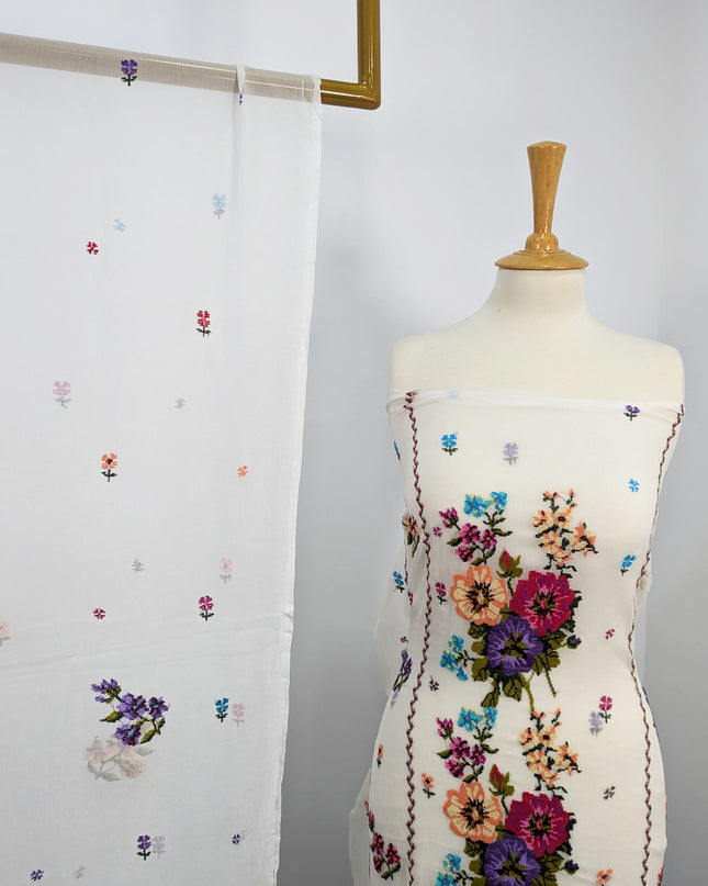 China Crinkle Cross stitch work