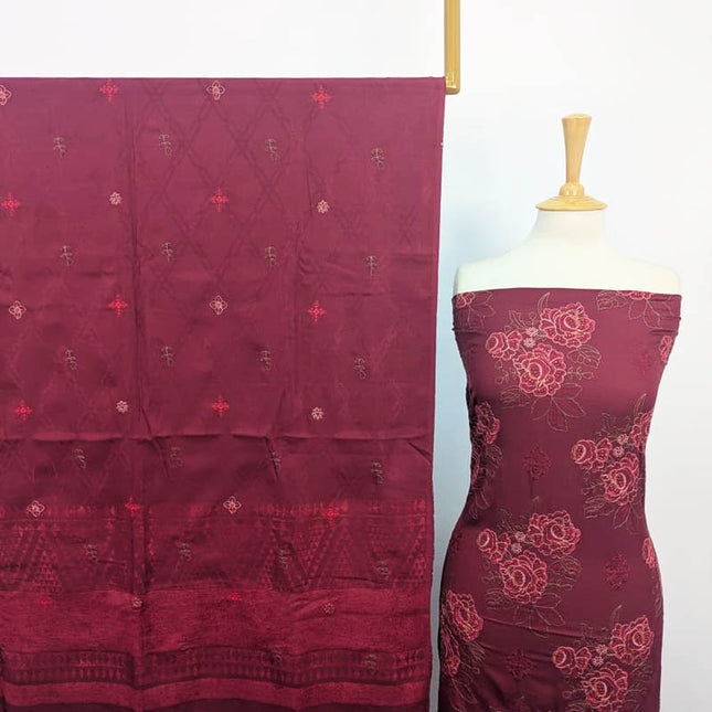 Embroidered Viscose Bareeza Design 3PC Unstitched