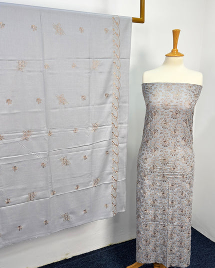 Fancy Viscose  Embroidered Shirt and Dupatta