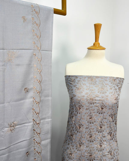 Fancy Viscose  Embroidered Shirt and Dupatta