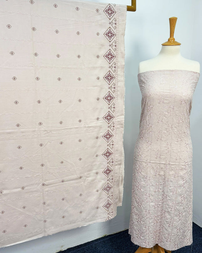 Fancy Viscose  Embroidered Shirt And Dupatta
