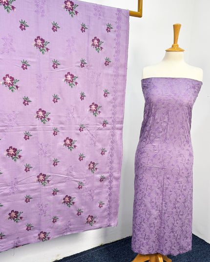 Fancy Viscose  Embroidered Shirt With Multi Color Work Dupatta