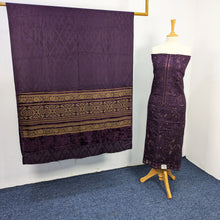 Load image into Gallery viewer, Heavy Embroidered  Wool 3 Piece  Suit With Velvet Shawl
