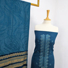 Load image into Gallery viewer, Heavy Embroidered  Wool 3 Piece  Suit With Velvet Shawl
