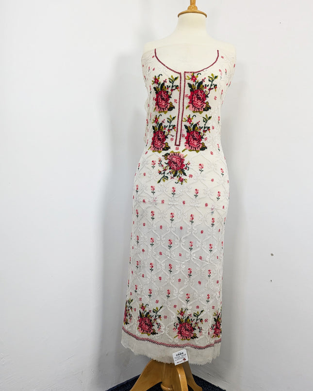 China Crinkle Cross stitch And Shadow work