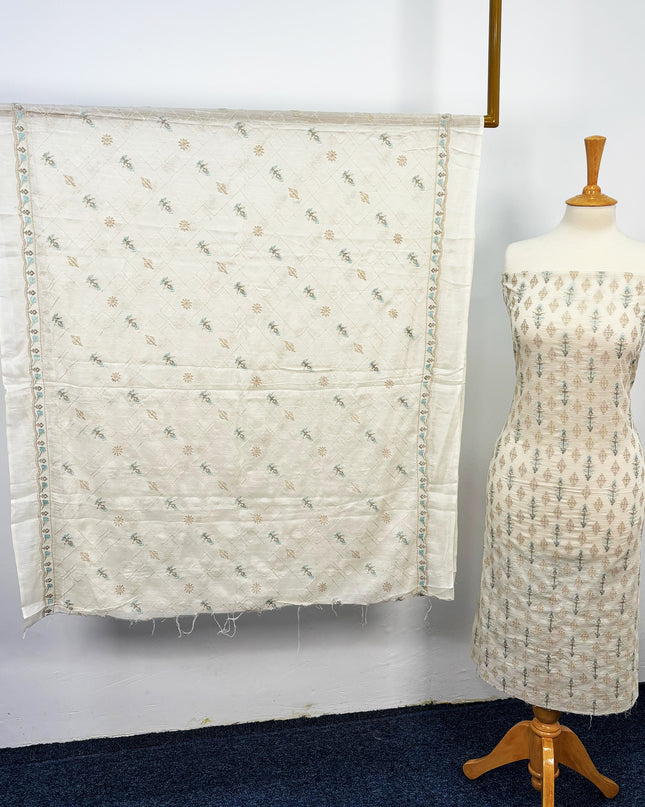 Fancy Embroidered Lawn With Chikankari Work