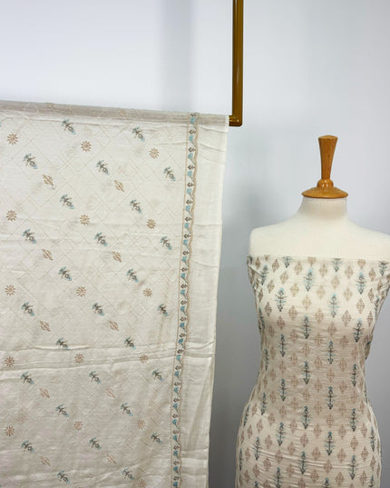 Fancy Embroidered Lawn With Chikankari Work