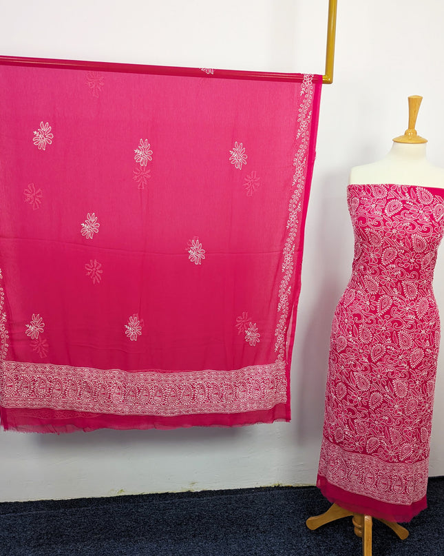 Fancy Chiffon With Chikankari Shadow Work