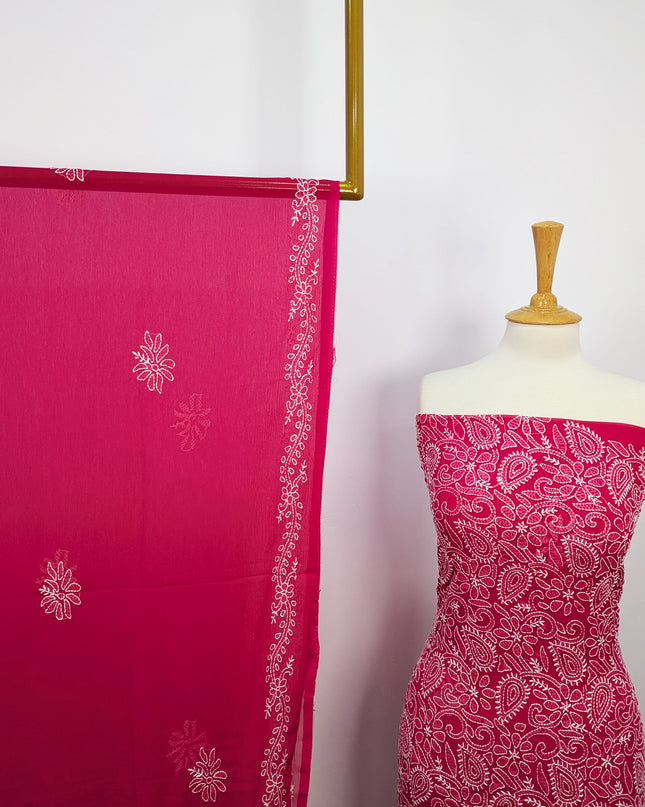 Fancy Chiffon With Chikankari Shadow Work