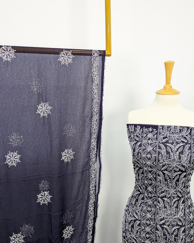 Fancy Chiffon With Chikankari Shadow Work
