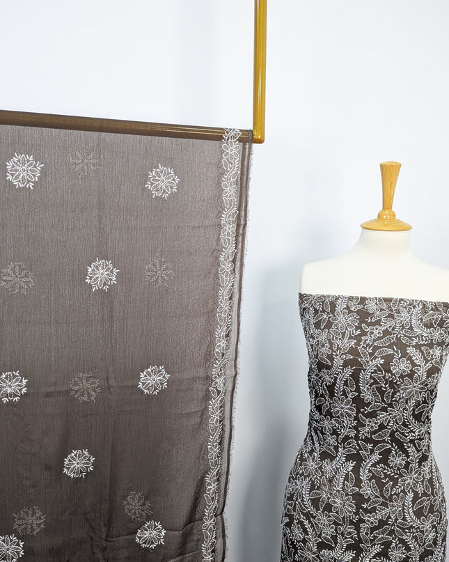 Fancy Chiffon With Chikankari Shadow Work