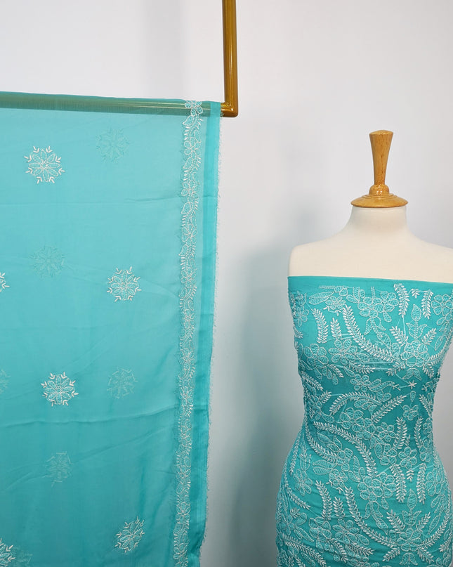 Fancy Chiffon With Chikankari Shadow Work