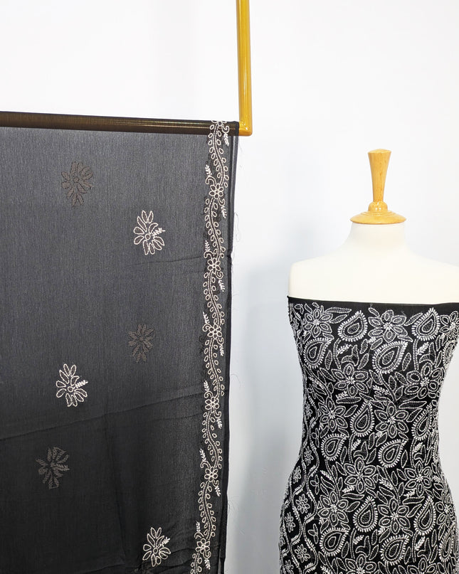 Fancy Chiffon With Chikankari Shadow Work
